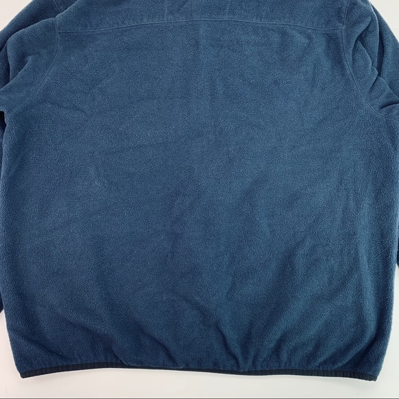 Timberland Full Zip Chest Zipper Pocket Fleece Jacket Blue - Picture 12 of 15